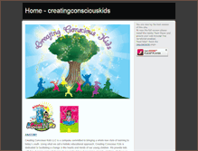 Tablet Screenshot of creatingconsciouskids.com